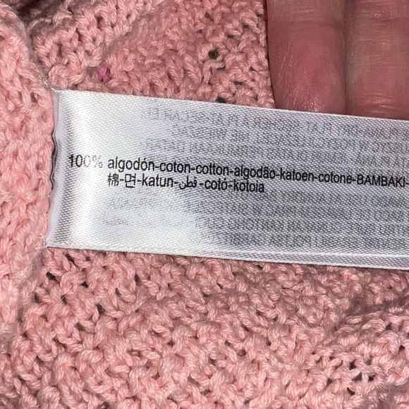 ZARA Pink Strawberry Balloon 3/4 Sleeve Sweater - Picture 5 of 6